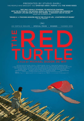 Red Turtle - Studio Ghibli - Japanaese Animated Movie Poster - Canvas Prints