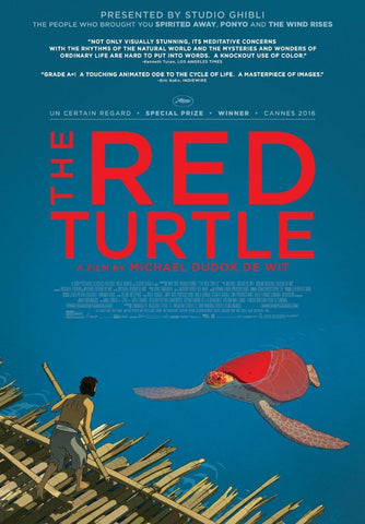 Red Turtle - Studio Ghibli - Japanaese Animated Movie Poster - Art Prints