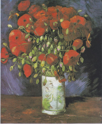 Vase with Red Poppies - Life Size Posters by Vincent Van Gogh