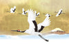 Red Crowned Cranes - Japanese Painting - Bird Wildlife Art Print Poster - Art Prints