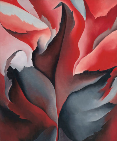 Red Maple At Lake George - Georgia O'Keeffe - Framed Prints