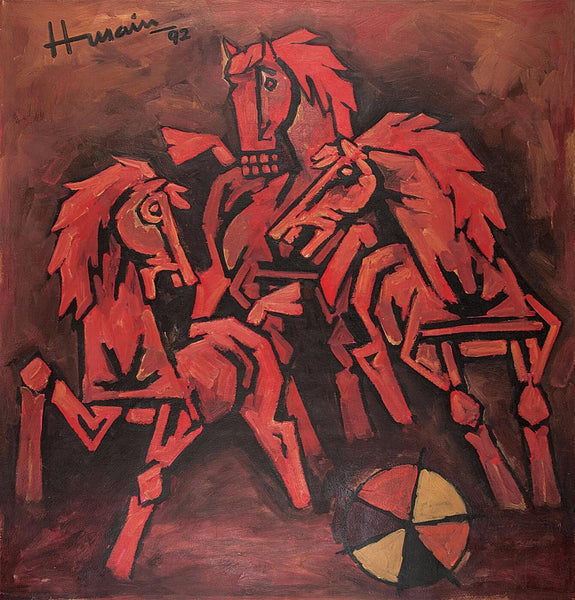 Red Horses - Canvas Prints