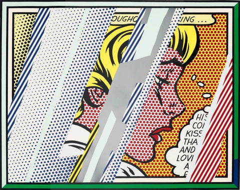 Reflections On Girl - Roy Lichtenstein - Modern Pop Art Painting - Posters