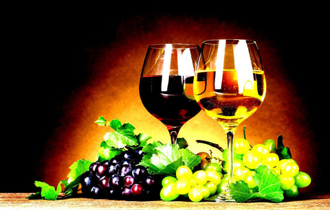 Refreshing Wine And Grapes by Arjun Mathai