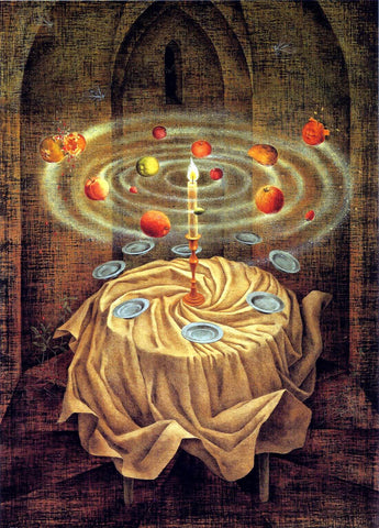 Maren, Still Life Rising (Maren, Naturaleza Muerta Resucitando) - Remedios Varo - Canvas Prints