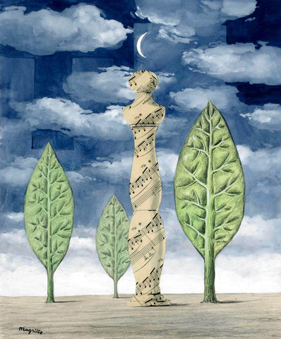 René Magritte - L'amour de la nature - Canvas Prints
