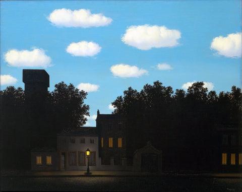 LEmpire des Lumieres (Empire of the Lights) - Version 2 - Canvas Prints by Rene Magritte