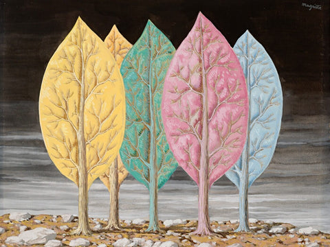 L'incendie - René Magritte - Canvas Prints