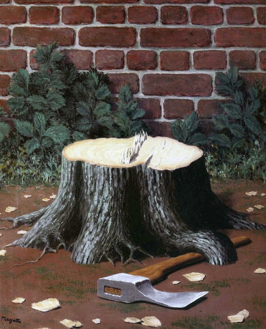 The Labours Of Alexander (Les Travaux DAlexandre) – René Magritte Painting – Surrealist Art Painting by Rene Magritte