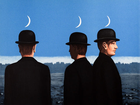 The Mysteries Of The Horizon ( Les Mysteres De lhorizon) – René Magritte Painting – Surrealist Art Painting by Rene Magritte