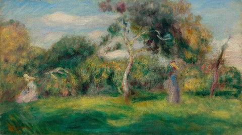 Untitled-(The Farm) - Canvas Prints by Pierre-Auguste Renoir