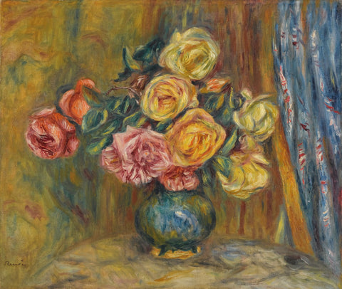 Still Life With Flowers - Posters by Pierre-Auguste Renoir