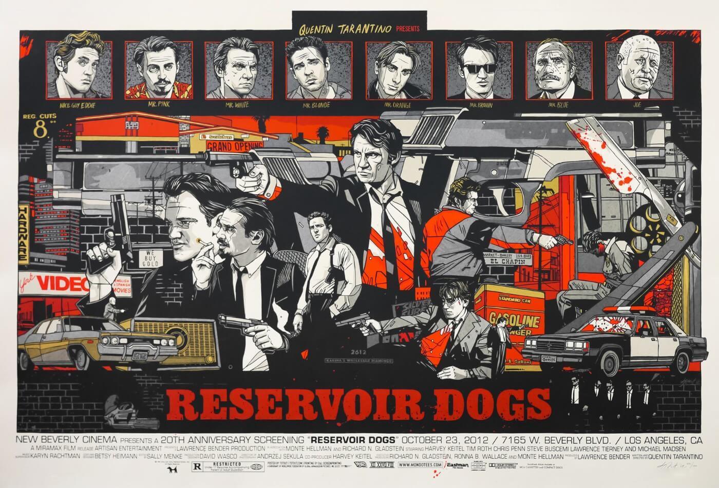 Reservoir Dogs Quentin Tarantino Hollywood Art Prints