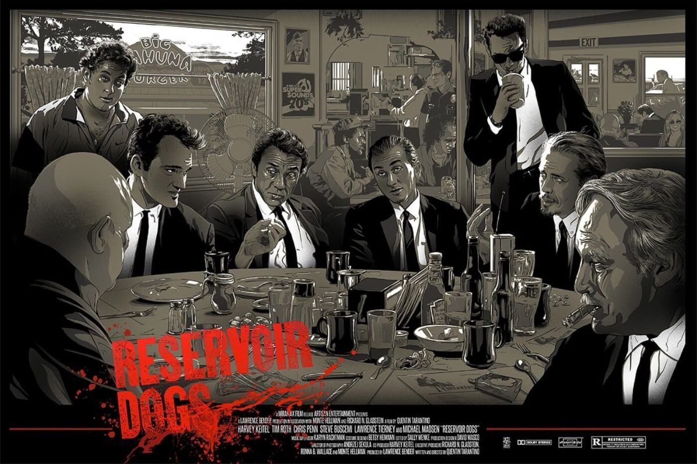 Reservoir Dogs Poster Graphic Art Quentin Tarantino Framed Prints