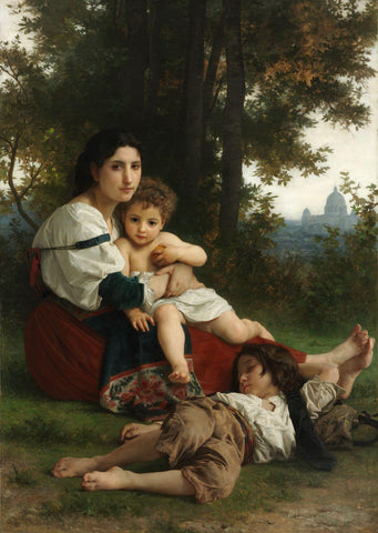 Rest (Bouguereau) – Adolphe-William Bouguereau Painting by William-Adolphe Bouguereau