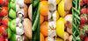 Restaurant Art - Bountiful Produce Of Fruits And Vegetables - Polyptych Photo Panel - Posters