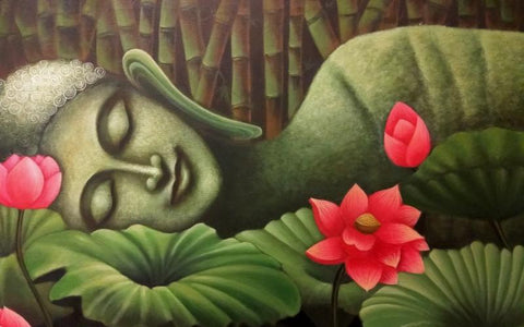 Sleeping Buddha I - Large Art Prints by Raghuraman