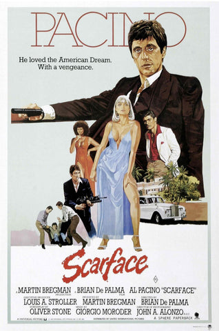 Retro Movie Poster - Scarface - Tallenge Hollywood Poster Collection - Framed Prints