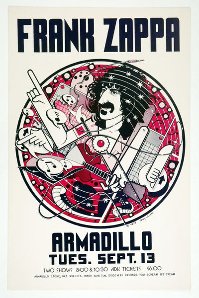 Retro Vintage Music Concert Poster - Frank Zappa - Tallenge Vintage Rock Music Collection - Art Prints
