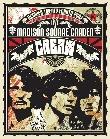 Retro Vintage Poster - Cream In Concert - Tallenge Music And Musicians Collection - Art Prints