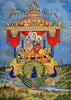 Return Of Lord Ram - Pushpak Vimaan - Ramayan Indian Painting - Framed Prints