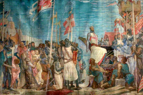 Richard I (The Lionheart ) - Leaving England For The Crusades 1189 - Glyn Warren Philpot - Art Prints