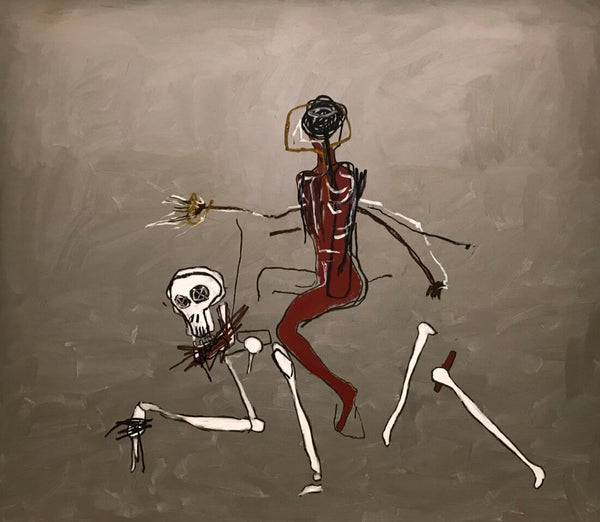 Riding With Death - Jean-Michael Basquiat - Masterpiece Painting - Framed Prints