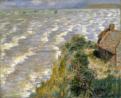 Rising Tide at Pourville (Marée montante à Pourville) – Claude Monet Painting – Impressionist Art by Claude Monet