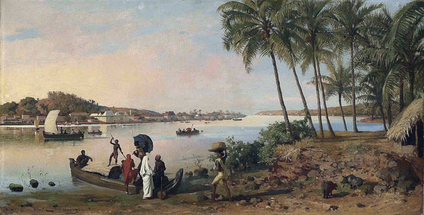River At Bombay - Horace Ruith - Art Prints