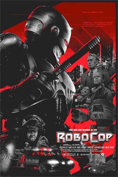 RoboCop - Tallenge Hollywood Cult Classics Graphic Movie Poster - Canvas Prints