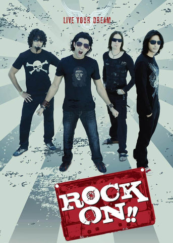 Rock On - Farhan Akhtar - Bollywood Cult Classic Hindi Movie Poster - Posters by Tallenge Store