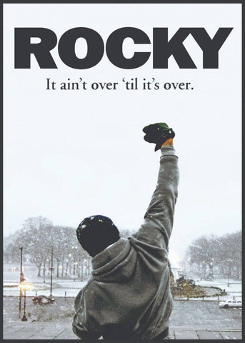Rocky Balboa - Sylvester Stallone - Motivational Quote (2) - Life Size Posters by Tallenge