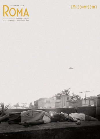 Roma - Alfonso Cuarón - Hollywood English Movie Poster by Anna Shay