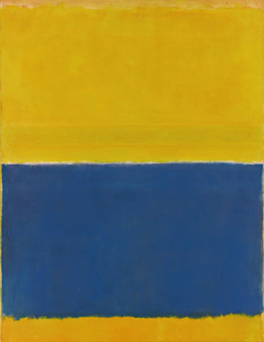 Yellow and Blue - Large Art Prints by Mark Rothko