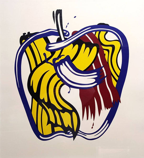 Apple Exhibition Poster – Roy Lichtenstein – Pop Art Painting - Canvas Prints