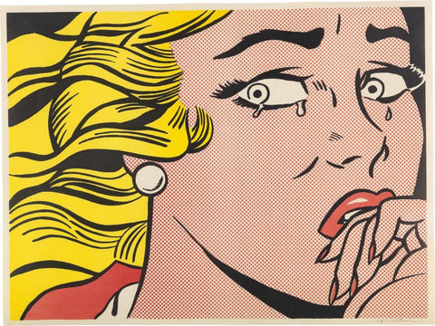 Crying Girl – Roy Lichtenstein – Pop Art Painting - Large Art Prints
