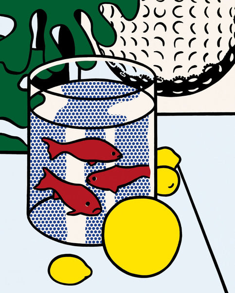 Roy Lichtenstein - Still Life With Goldfish by Roy Lichtenstein | Tallenge Store | Buy Posters, Framed Prints & Canvas Prints