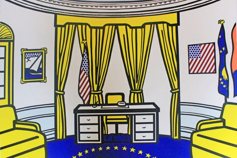 The Oval Office - Canvas Prints by Roy Lichtenstein