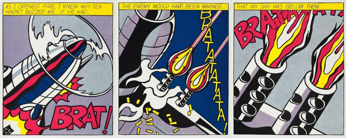 As I Opened Fire - Roy Lichtenstein - Art Prints by Roy