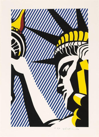 Roy Lichtenstein - I Love Liberty - Canvas Prints by Roy Lichtenstein