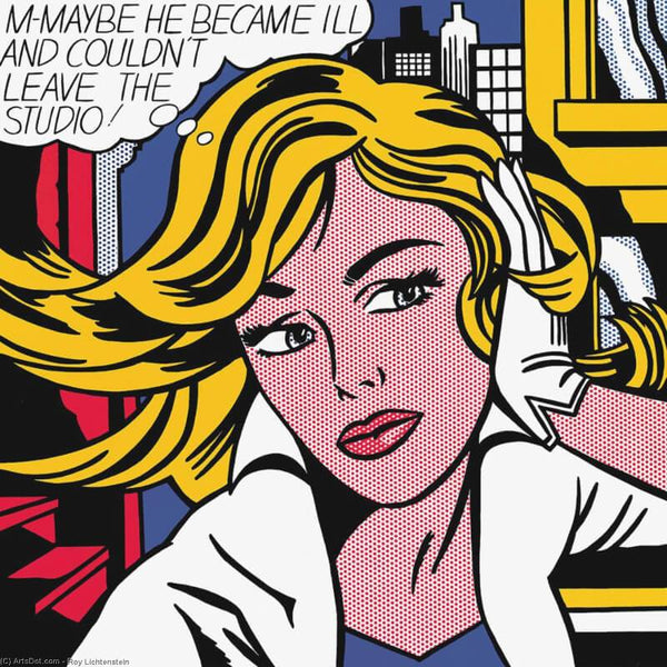 Roy Lichtenstein - M-Maybe - Canvas Prints