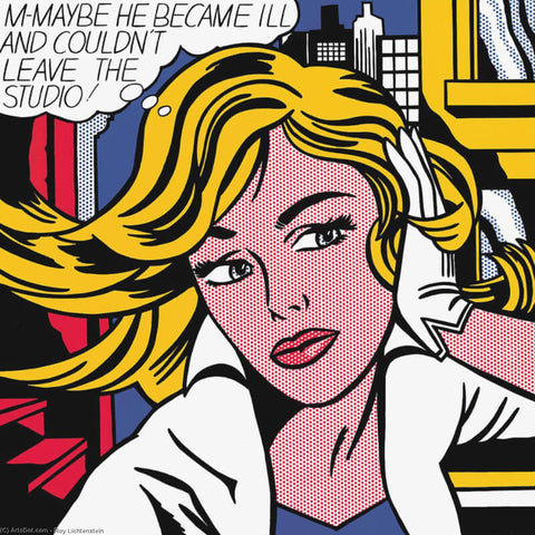 Roy Lichtenstein - M-Maybe by Roy Lichtenstein