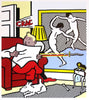 Roy Lichtenstein - Tintin Reading - Canvas Prints