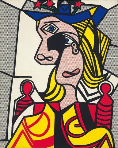 Roy Lichtenstien - Woman with Flowered Hat,1963 by Roy Lichtenstein