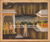 Royal Women Celebrating Diwali - C.1760 - Vintage Indian Miniature Art Painting - Art Prints