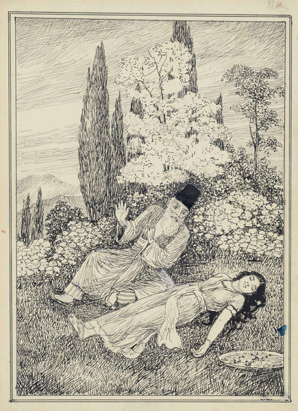 Rubaiyat Of Omar Khayyam 3 - M V Dhurandhar - Indian Masters Artwork - Art Prints