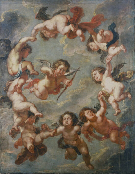 Putti: A Ceiling Decoration - Life Size Posters