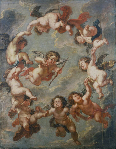 Putti: A Ceiling Decoration - Framed Prints
