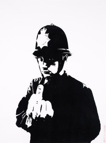Rude Copper - Banksy - Large Art Prints