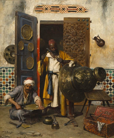 The Metal Workers by Rudolf Ernst